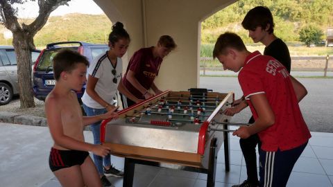 Baby foot au camping