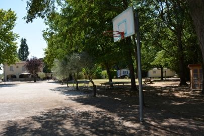 Basket au camping le chassezac à Sampzon en Ardèche