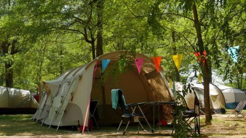 Emplacement au camping le Chassezac en Ardèche