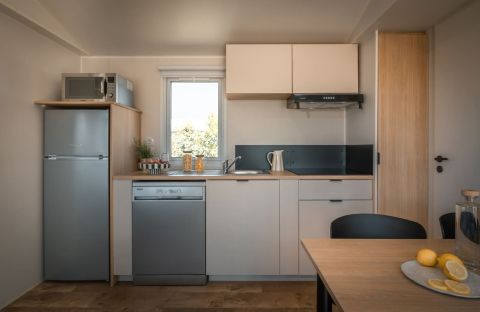 mobil home *PREMIUM* 3 chambres-6 personnes-cuisine camping le chassezac