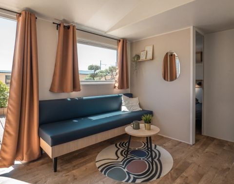 mobil home *PREMIUM* 3 chambres-6 personnes-séjour- camping 3 étoiles sud ardèche