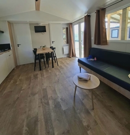 mobil home *PREMIUM* 3 chambres-6 personnes-séjour-- camping 3 étoiles sud ardèche