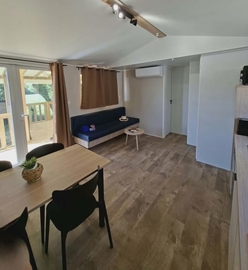 mobil home *PREMIUM* 3 chambres-6 personnes-séjour--- camping 3 étoiles sud ardèche