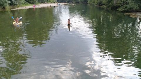Pêche sur la rivière Le Chassezac en Ardèche